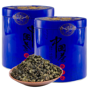张一元 中国元素铁观音 75g*2桶 一级浓香型茶叶 福建铁观音乌龙茶罐装