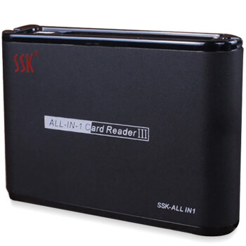 飚王（SSK）SCRM025 USB2.0高速多合一读卡器 TF SD CF卡 四合一多功能读卡器