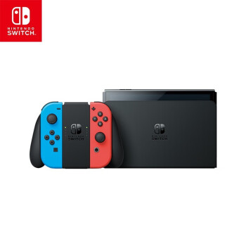 Nintendo Switch游戏机（OLED版）配电光红、电光蓝Joy-Con游戏手柄
