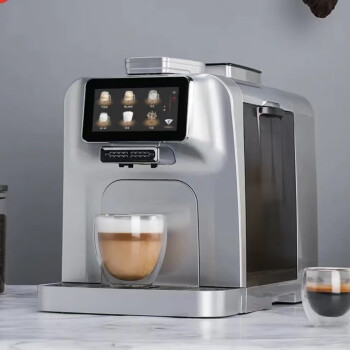 MCILPOOG全自动家用商用办公咖啡机 一键奶咖 自动清洗 内置恒温奶罐 高温高压萃取 银灰色