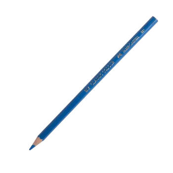 得力铅笔粗六角全蓝铅笔记号工程用笔放线施工蓝色 1支