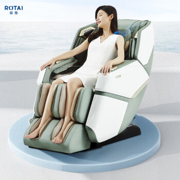 荣泰（ROTAI）按摩椅家用全身电动沙发椅子SL导轨全自动多功能4D智能太空舱零重力A60 灰湖绿