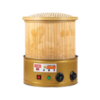 QKEJ  食品药材烘干机烤茶机焙茶器熏香去味电焙笼烘焙笼茶叶提香机 20型旋钮定时金色