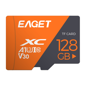 忆捷（EAGET）128GB TF（MicroSD）存储卡 U3 增强版 高速耐用视频监控行车记录仪内存卡