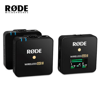 罗德（RODE）wireless go II 麦克风 一拖二无线领夹麦克风二代采访直播收音(含Type-C线+苹果线+充电盒)套装