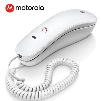 摩托罗拉（Motorola）酒店电话机座机固定电话 办公家用 桌墙两用可壁挂 单向低噪通 话保留CT50(白色)