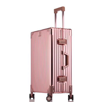 立都（LIDU）宏信铝镁合金行李箱万向轮高档拉杆箱(备注颜色)26吋