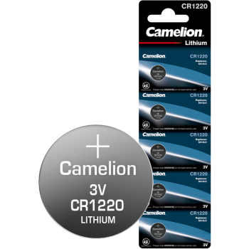 飞狮（Camelion）CR1220/DL1220 3V 纽扣电池 扣式电池 5粒 汽车遥控器/手绘板/电子称/电脑主板