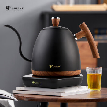 L-BEANS智能控温手冲咖啡壶家用不锈钢细长嘴电热手冲壶电热水壶泡茶