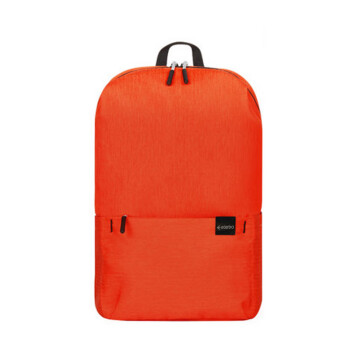 爱登堡时尚休闲双肩包简约彩色书包户外旅行双肩包 F818-2 橙色 15英寸
