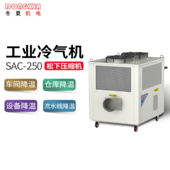 冬夏（DONGXIA） 移动式工业冷气机SAC-250工厂车间空调移动式冷气机岗位工位空调流水线空调 白色