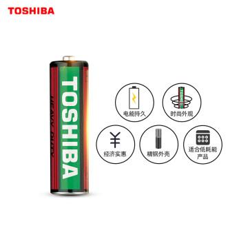 东芝（TOSHIBA）5号电池12粒装碳性干电池 适用于耳温枪/血氧仪/血压计/血糖仪/鼠标等AA/R6P 商超同款