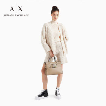 阿玛尼ARMANI EXCHANGE【礼物】AX女士ICON金属标托特包