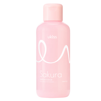 悠珂思（ukiss）雪樱花粉扑清洁液150ml *2 (清洗化妆刷海绵粉扑美妆蛋清洗剂