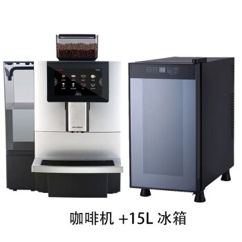 咖博士（Dr.coffee）全自动意式美式咖啡机 办公室触屏磨豆一键萃取奶咖机商用 F11big+15L冰箱组合