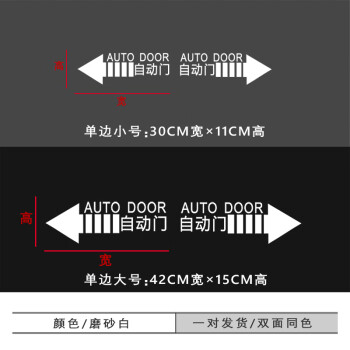 办公室商场玻璃自动门贴纸商场感应门宾馆酒店电动门移动门标识贴纸