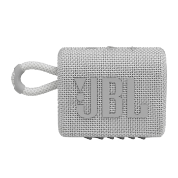 JBL GO3 音乐金砖三代 便携式蓝牙音箱 低音炮 户外音箱 迷你音响 极速充电长续航 防水防尘设计 白色