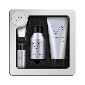 蒙度士（MdoC）男士精简护肤保湿礼盒（洗面奶150g+多效水乳80ml+15ml+洁面15g）
