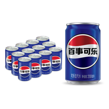 百事可乐 Pepsi 可乐汽水 碳酸饮料整箱 迷你可乐 200ml*12听 百事出品