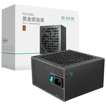 九州风神（DEEPCOOL）额定1200W 金牌ATX3.1全模组台式机电脑电源（日系主电容/压纹线/10年换新/PCIE5.1/PQ1200G）