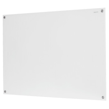 得力挂式白板150*100cm 磁性钢化悬挂式 WSRY玻璃白板办公会议写字板黑板(附赠白板擦 白板笔 磁钉)8740