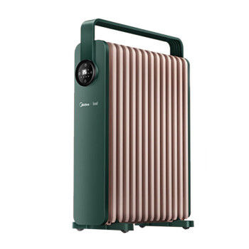 美的取暖器油汀智能电暖器家用节能省电大面积速热油丁电暖气加湿油酊热风机 绿色 HYX22KR