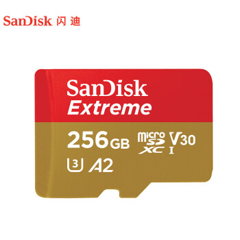 闪迪（SanDisk）256GB TF（MicroSD）至尊极速移动版内存卡 U3 V30 C10 4K A2 存储卡 读速190MB/s