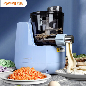 九阳（Joyoung）家用全自动智能多功能面条机压面机 果蔬饺子皮多种模头M6-M601 蓝色
