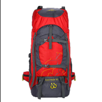 户外尖锋（HU WAI JIAN FENG）户外登山包大容量男士旅行背包双肩包时尚高中学生书包56-75L红色