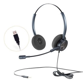 麦尔迪(MAIRDI)便携/PC耳麦 含USB适配线 双耳（便携/PC款）珠光蓝