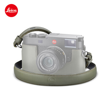 徕卡（Leica）M11相机专用意大利植鞣皮革背带 适用徕卡M11/M11-P相机（橄榄绿） 24037