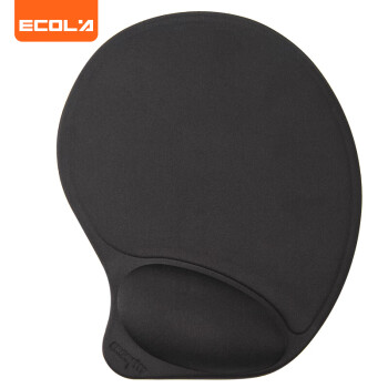 宜客莱（ECOLA）超大鼠标垫 加厚保暖手托垫游戏办公笔记本台式电脑专用桌垫 黑色 Ez1BK