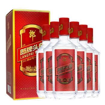 郎酒 郎牌头曲红标 50度 整箱装白酒 500ml*6