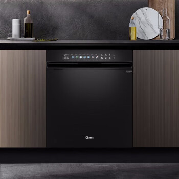 Midea美的晶焰系列洗碗机变频高端洗碗消毒一体机14套嵌入式台式热风烘干全自动洗碗机S55  BD05