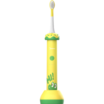 美的（Midea）儿童电动牙刷 声波震动  软毛护龈 专属儿童震频 可充电 三种模式 智能定时 YE1 （适用3-12岁）黄