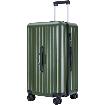 卡拉羊云朵箱大容量魔方体行李箱20英寸可登机男女拉杆箱CX8119橄榄绿