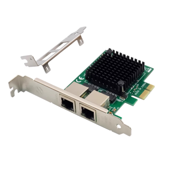 昆鱼（FLYBISH）Intel82571芯片 PCI-E X1千兆双口服务器网卡EXPI9402PT千兆网卡