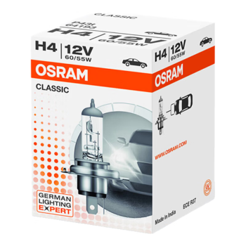 欧司朗（OSRAM） 汽车灯泡  大灯近光灯远光灯卤素灯 H4  长寿型12V (单支装)