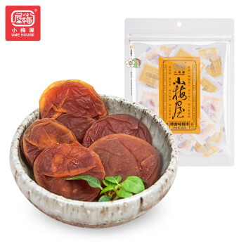 小梅屋蜂蜜味梅饼102g 日式梅饼无核酸梅肉蜜饯果干果脯休闲零食