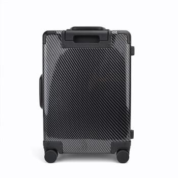 PLOVER碳纤维纹拉杆箱20英寸旅行箱 密码箱万向轮GD2699-20A 黑色 20寸