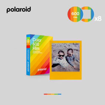 Polaroid/宝丽来 600型拍立得相纸彩色边框 一次成像相纸8张彩色胶片
