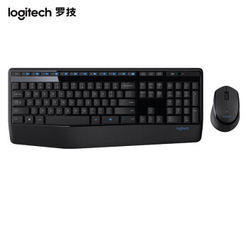 罗技（Logitech）MK345无线键鼠套装 防泼溅键盘鼠标时尚高效舒适办公全尺寸键盘舒适握感鼠标