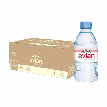 依云（evian） 法国原装进口 依云矿泉水 饮用水330ml*24瓶 依云 小瓶装进口水