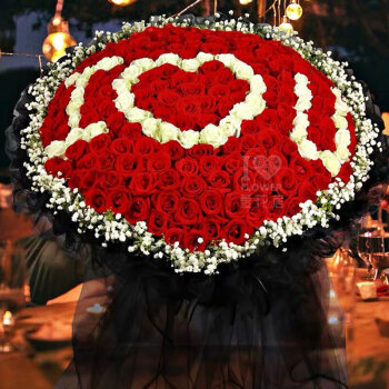 爱花居鲜花速递365朵红玫瑰花束生日礼物送女朋友求婚同城配送|DS304