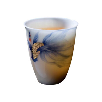 伊文陶瓷杯 渡景山房人品茗杯单杯