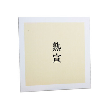 卡圆形镜片扇面工笔画熟宣作品纸 宣卡国画作品纸镜片卡纸儿童水彩画