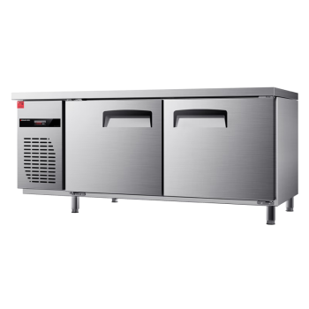 德玛仕(DEMASHI) 风冷无霜保鲜冷藏工作台 厨房卧式不锈钢操作台冰柜 纯铜管平冷工作台 1.5米全冷冻