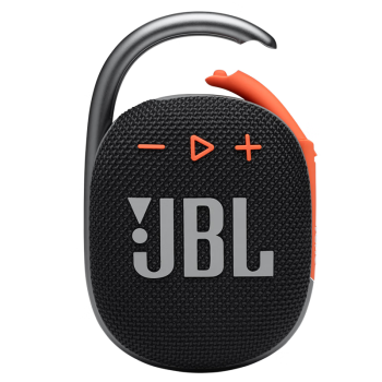 JBL CLIP4 无线音乐盒四代 蓝牙便携音箱 低音炮 户外迷你音响 防尘防水 超长续航 一体卡扣 黑拼橙