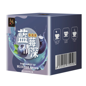 邑境蓝莓情深 袋泡茶盒装84g(新老款随机）