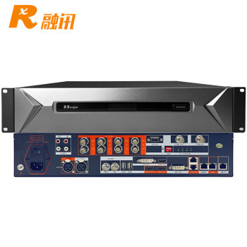 融讯 RX T900-EF 融讯E1+IP双模增强型高清视频会议终端2U机型双路1080P60工程支持H.320/H.323/SIP
